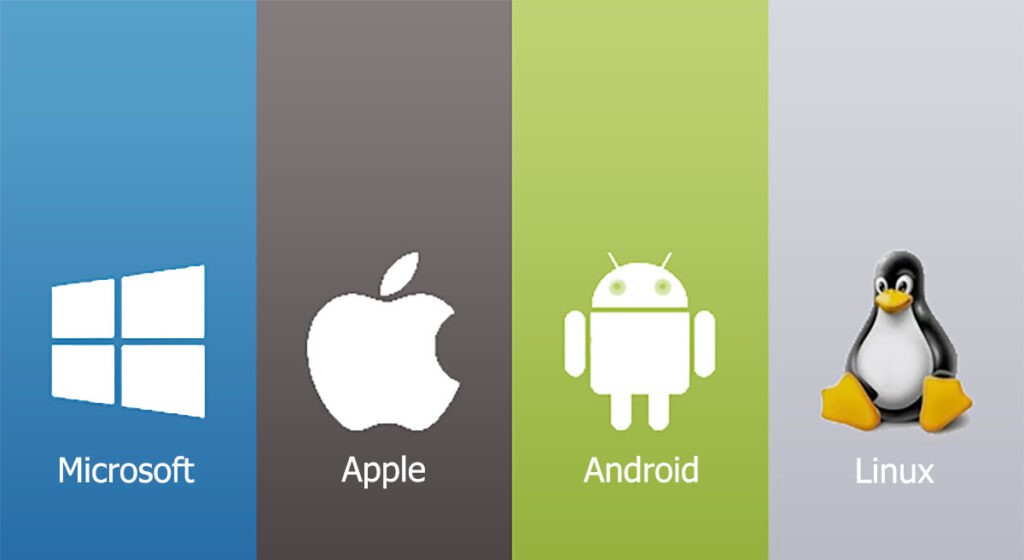 Microsoft Apple Android Linux Logoları